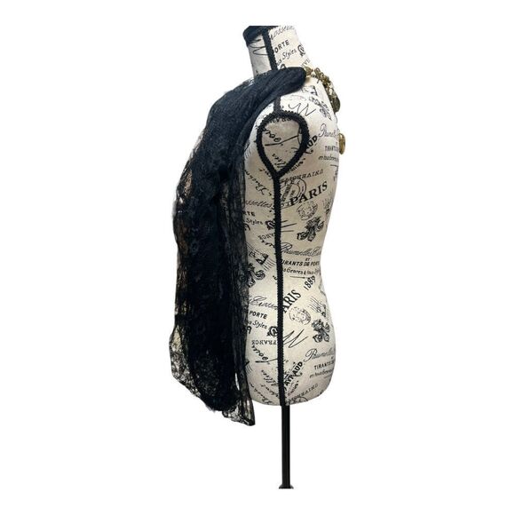 COPY - NWOT Simply Genius Jewelry Infinity Scarf - Black Lace - Picture 2 of 4